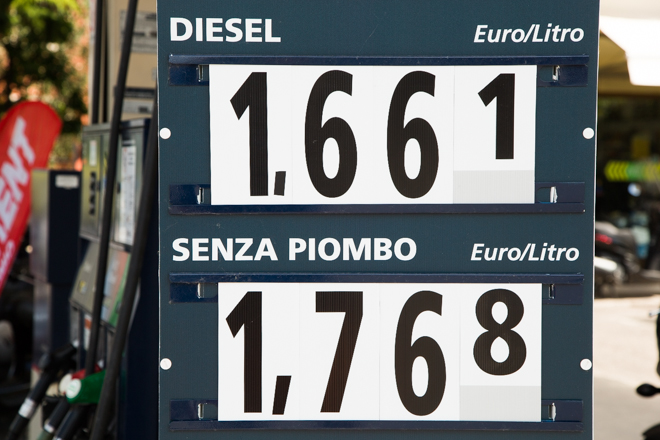 De benzineprijzen in Europa