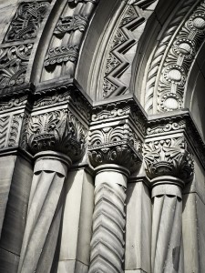 Detail kerk