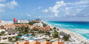 Het heerlijke strand van Cancun