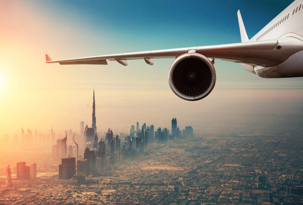 naar Dubai vliegen